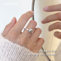 925纯银施家珍珠戒指女小众设计可调节指环轻奢高级感时尚食指戒送女朋友老婆情人节七夕生日礼物