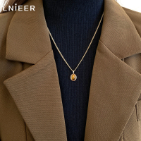 虎眼石项链女高级感毛衣链美拉德风锁骨链2025年百搭颈链配饰送女朋友老婆情人节七夕生日礼物