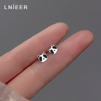 999纯银熊猫耳钉养耳洞小耳环独特2025新款小众高级感免摘耳饰女送女朋友老婆情人节七夕生日礼物