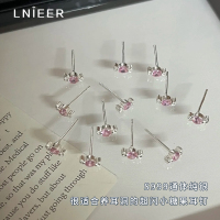 999纯银糖果耳钉女养耳洞耳环睡觉免摘耳骨环2025新款小众耳饰送女朋友老婆情人节七夕生日礼物