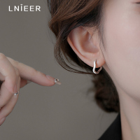 925纯银耳环女轻奢小众高级感耳扣养耳洞耳圈2025新款夏耳饰送女朋友老婆情人节七夕生日礼物