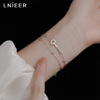 925纯银双层叠戴手链女夏2025新款ins轻奢小众设计感精致手串手镯送女朋友老婆情人节七夕生日礼物