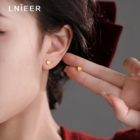 999纯银耳钉简约花朵耳环女轻奢高级养耳洞2025新款春夏耳饰送女朋友老婆情人节七夕生日礼物