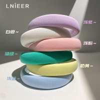 春夏高颅顶海绵发箍女2025新款海绵头箍不勒头头饰发卡发捆发饰送女朋友老婆情人节七夕生日礼物