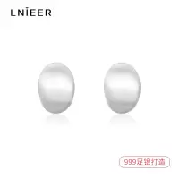 999纯银复古哑光金属拉丝耳钉耳环女高级感2025新款气质耳饰