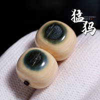 精工猛犸象牙蓝眼老型桶珠隔珠散珠文玩金刚星月菩提diy配饰配件送女朋友老婆情人节七夕生日礼物