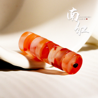 保真凉山料南红直角隔片算盘珠隔珠散珠手串手链菩提搭配DIY配饰送女朋友老婆情人节七夕生日礼物