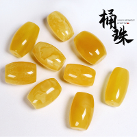 俄料精工蜜蜡琥珀桶珠腰顶珠隔珠猴头星月菩提金刚手串diy配饰珠送女朋友老婆情人节七夕生日礼物