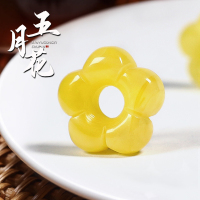 保真天然原矿蜜蜡五月花隔珠背云散珠跑环金刚百香籽菩提DIY配饰送女朋友老婆情人节七夕生日礼物