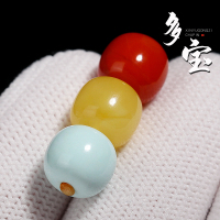 原矿文玩红绿灯多宝老型桶绿松南红蜜蜡玛瑙隔珠金刚星月DIY配饰送女朋友老婆情人节七夕生日礼物