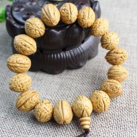 厂家直销野生桃核手串脑纹蟠桃佛珠念珠手链文玩饰品男女夜路平安送女朋友老婆情人节七夕生日礼物