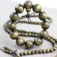 四川金丝楠木手串2.0老料实木文玩佛珠108颗手链顺纹小孔无瑕疵送女朋友老婆情人节七夕生日礼物