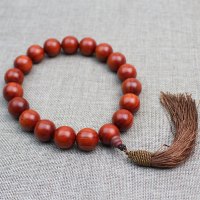 厂家批量发天然巴西红花梨红木车挂手持珠提珠念珠佛珠手链便宜卖送女朋友老婆情人节七夕生日礼物