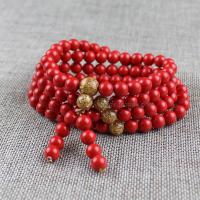 陵固思台湾朱砂手链108佛珠毛衣链本命年男女款情侣饰品手串礼物送女朋友老婆情人节七夕生日礼物