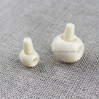 藏式仿象牙骨三通佛头DIY手工佛珠手链文玩星月菩提金刚饰品配件送女朋友老婆情人节七夕生日礼物