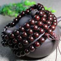 厂家直销赞比亚血檀木手串108颗佛珠念珠手链非洲小叶紫檀木饰品送女朋友老婆情人节七夕生日礼物