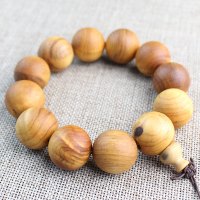 厂家直销四川凉山料崖柏2.0手串木质佛珠文玩男士10元货源款送女朋友老婆情人节七夕生日礼物