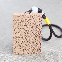 厂家直销楠竹无事牌挂件吊坠椰子木鱼子纹46牌木质工艺品粉丝福利送女朋友老婆情人节七夕生日礼物