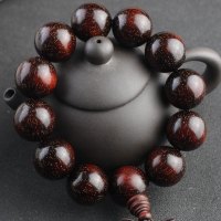 厂家直销非洲犀角紫檀手串男士佛珠文玩紫檀木老料满金星高密沉水送女朋友老婆情人节七夕生日礼物