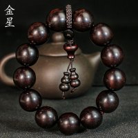 血檀手串金星老料18手链佛珠木质文玩饰品高油密非洲紫檀念珠男女送女朋友老婆情人节七夕生日礼物