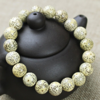 星月菩提手串奶奶灰海南料石玉阴皮10MM单圈男女情侣手链饰品文玩送女朋友老婆情人节七夕生日礼物