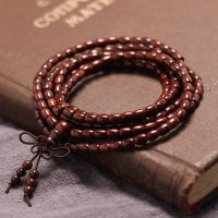 民族风纯天然手工编织时尚盘玩佛珠男女小叶紫檀手串多圈手链送女朋友老婆情人节七夕生日礼物