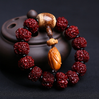 正宗五六瓣机刷包浆大金刚菩提子手串文玩佛珠手链藏式大金刚男女送女朋友老婆情人节七夕生日礼物