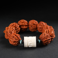 天然野生文玩核桃手串京八棱小秋子文玩手链机刷包浆手持把玩男女送女朋友老婆情人节七夕生日礼物