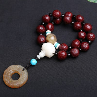 正宗尼泊尔凤眼菩提子手串机刷包浆老凤眼文玩佛珠手链念珠男女款送女朋友老婆情人节七夕生日礼物