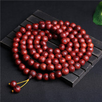 机刷包浆正宗尼泊尔凤眼菩提子108颗佛珠 念珠男女文玩手串手链红送女朋友老婆情人节七夕生日礼物