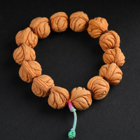 秦岭野生霸王龙纹核桃手串金鱼肚24mm大尺寸精品核桃手链原籽手持送女朋友老婆情人节七夕生日礼物