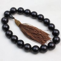 厂家直销正宗黑檀木15-25mm手持佛珠提珠汽车档位后视镜挂件特价送女朋友老婆情人节七夕生日礼物