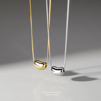 s925纯银银豆豆项链新款女纯银项链女轻奢设计感小众锁骨链可代发送女朋友老婆情人节七夕生日礼物