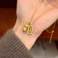 s925纯银金刚杵貔貅韦雪同款项链锁骨链秋冬配饰招财轻奢高级颈链送女朋友老婆情人节七夕生日礼物