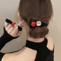 高端珍珠头绳女2024新款扎头发皮筋高马尾气质发圈丸子头发饰发绳送女朋友老婆情人节七夕生日礼物