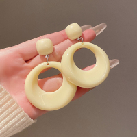 港风耳环复古高级感圆脸显瘦气质轻奢小众夸张大夏季配裙子耳坠饰送女朋友老婆情人节七夕生日礼物