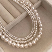 s925纯银施家珍珠锁骨链叠戴法式经典百搭高级感轻奢项链女款送女朋友老婆情人节七夕生日礼物