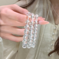 巴西近净体天然白水晶手串补水正品清透素圈转运手链春夏配饰送女朋友老婆情人节七夕生日礼物