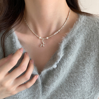 童趣气球狗吊坠锁骨链纯银s925颈链小众设计感甜酷风项链女送女朋友老婆情人节七夕生日礼物