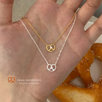 S925纯银锆石碱水结小钻项链女时尚简约颈链锁骨链配饰春夏潮送女朋友老婆情人节七夕生日礼物