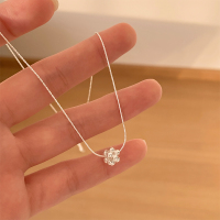 s925纯银花蕊小球项链女款气质百搭高级感锁骨链甜美精致配饰送女朋友老婆情人节七夕生日礼物