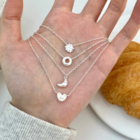 S925纯银[面包脑袋]项链女小众设计师款颈链独特银饰锁骨链送女朋友老婆情人节七夕生日礼物