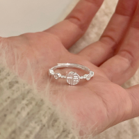 纯银福字戒指女轻奢高级感时尚个性开口戒小众设计新年配饰潮送女朋友老婆情人节七夕生日礼物