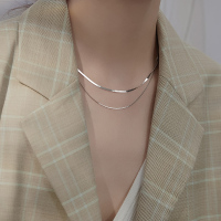 925纯银项链创意ins冷淡风锁骨链双层小众感饰品女配饰网红送女朋友老婆情人节七夕生日礼物