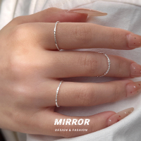 925纯银简约细款圆珠戒指女指环尾戒高级感简约小众2025新送女朋友老婆情人节七夕生日礼物