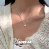 925纯银淡水珍珠荷包蛋吊坠项链女锁骨链小众轻奢新款潮送女朋友老婆情人节七夕生日礼物