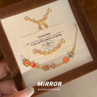 925纯银顺治通宝佳蝶簇芳延长链女仅吊坠挂件气质时尚潮 BCZ1939送女朋友老婆情人节七夕生日礼物