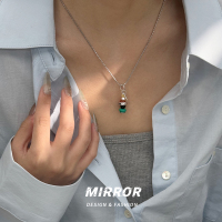 925纯银彩色串珠许愿塔仅吊坠创意个性潮流小众设计时尚新送女朋友老婆情人节七夕生日礼物