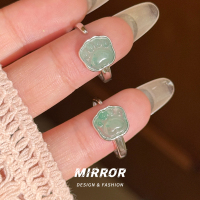 925纯银翡翠非洲萃猫爪戒指女指环尾戒创意礼物气质新约 BCJ3479送女朋友老婆情人节七夕生日礼物