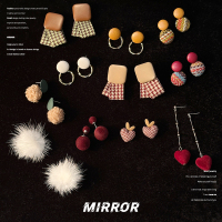 925纯银耳钉耳饰女耳环耳坠小巧时尚高级创意ins风小众可爱简约送女朋友老婆情人节七夕生日礼物